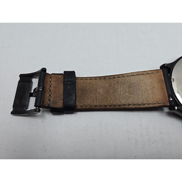 Fossil BQ2360 Fenmore Flynn Neutra Chronograph Black Leather Watch New Battery - Picture 10 of 12